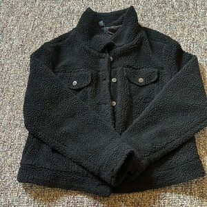 Black fuzzy jacket